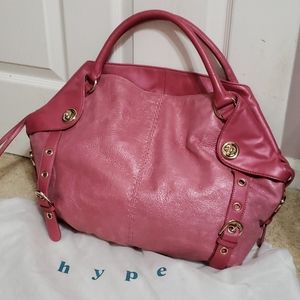 Hype Pink Metalic hobo bag